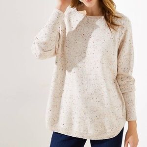 LOFT Rainbow Speckle Sweater